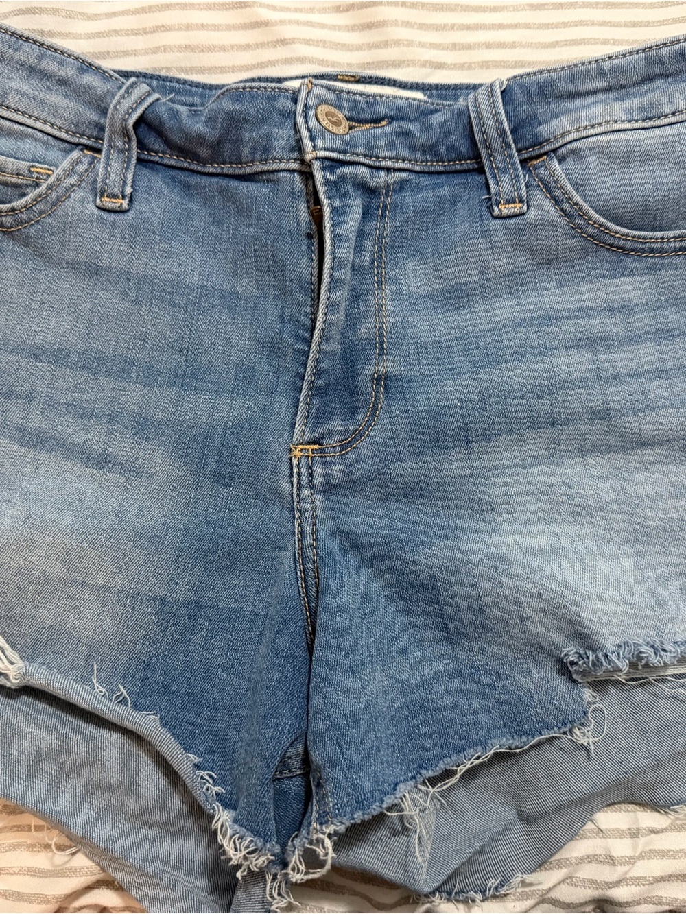Women’s Light Blue Denim Cutoff Shorts